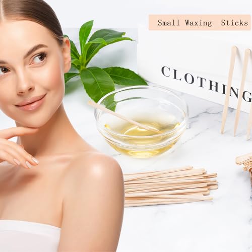 1200 Pack Wooden Waxing Sticks, Small Wax Spatulas Applicator Sticks