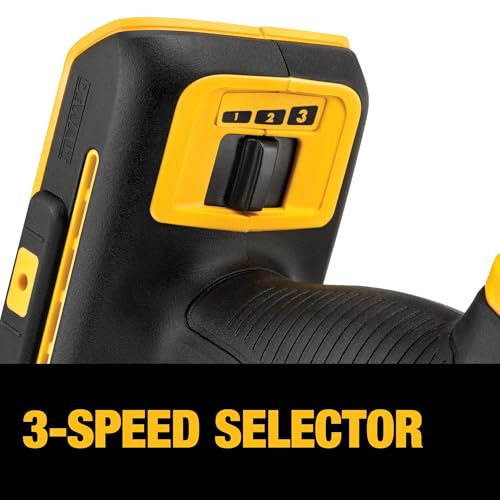 DEWALT 20V MAX XR Oscillating Multi-Tool Cordless, Variable Speed Brushless Motor Multitool with LED Light, Extended Runtime, Includes Two Wood Cutting Blades, Tool Only (DCS356B) - style: Tool Only