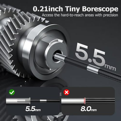 5.5mm Articulating Borescope for Mechanic Automotive Wall Inspection - size: 5.5mm Articulating Borescope