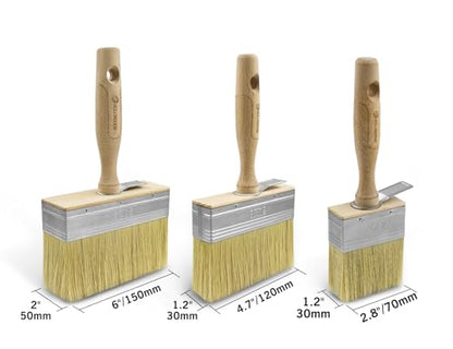 ROLLINGDOG Deck Stain Brush Set - size: 2.7",4.5",6"