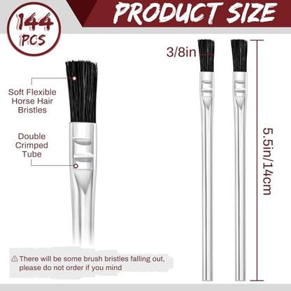 Mifoci 144 Pcs Acid Brush, Flux Brushes Bulk,3/8 Inch Wide - size: 3/8 Inch Wide