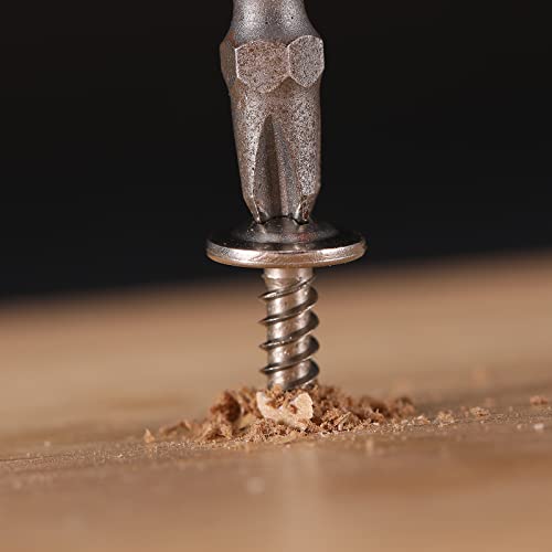 #8 x 1-1/2" Sheet Metal Screws 100PCS 410 Stainless Steel Truss Head Fast Self Tapping Screws by SG TZH - color: Silver, size: #8 x 1-1/2"