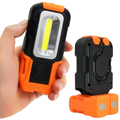 TORCHSTAR Portable LED Work Light, Hanging Hook, Magnetic Flashlight