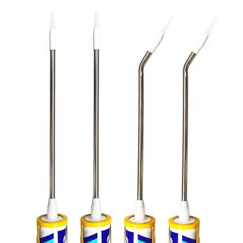 4 PCS Long stainless steel material caulking nozzle for caulking gun
