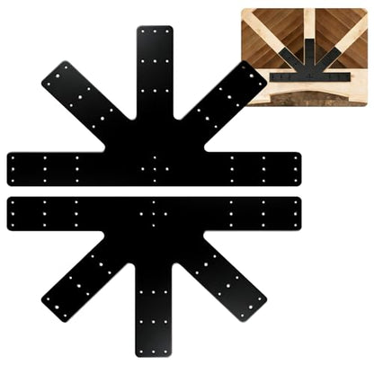 2-Pack Gable Plate, Black, 24"x13.5" Truss Connector Plates