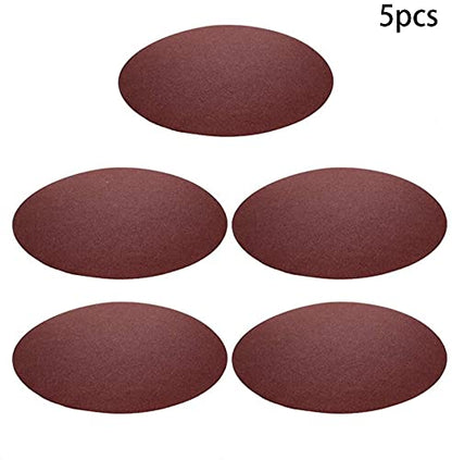 PSA Sanding Discs, 12-inch Self Stick Adhesive Back Sandpaper, 100 Grits No-Hole Aluminum Oxide Sanding Paper, for Random Orbital Sander, Wood, Metal Polishing, 5 Pcs - style: 100 Grit / 12 inch