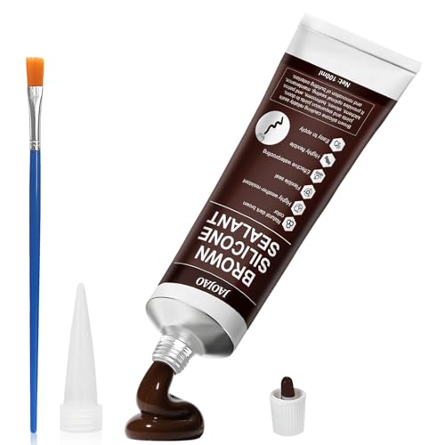 JAOJAO Brown Silicone Caulk Without Cracking or Peeling Long-Lasting Joints - color: Brown, size: 100ML