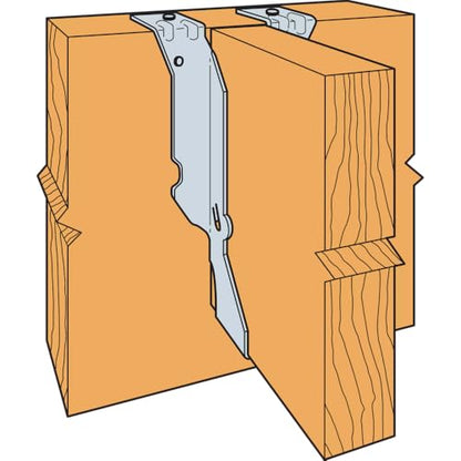 Simpson Strong-Tie JB28 Junior Bent Top-Flange Hanger - 1-9/16 in. x 7-1/4 in., 2x8 Joist Size, Heavy Duty 18-Gauge Construction, Zinc Galvanized Finish