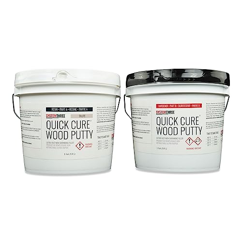 System Three Quick Cure Putty, Taupe, 2-Gallon Kit - color: Taupe, size: 2 Gallon