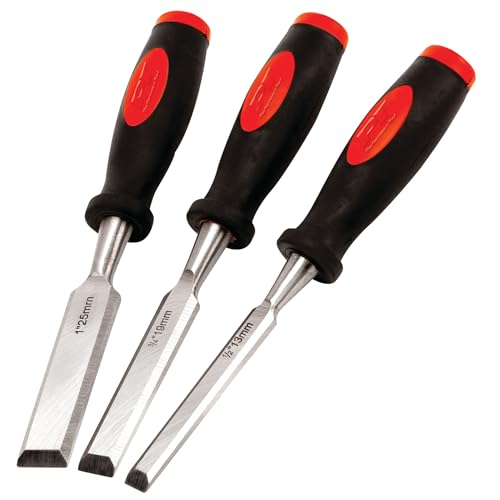 Performance Tool W5372 3-Piece Wood Chisel Set (1/2, 3/4, 1 in.) - size: 3pc Wood Chisel Set