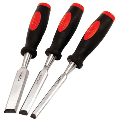Performance Tool W5372 3-Piece Wood Chisel Set (1/2, 3/4, 1 in.) - size: 3pc Wood Chisel Set