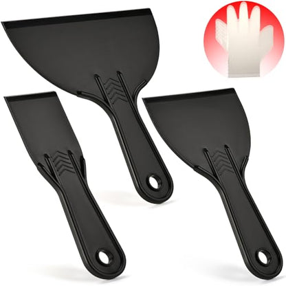 Plastic Putty Knife Set – 2" 4" 6" Spackle Knives & Paint Scrapers