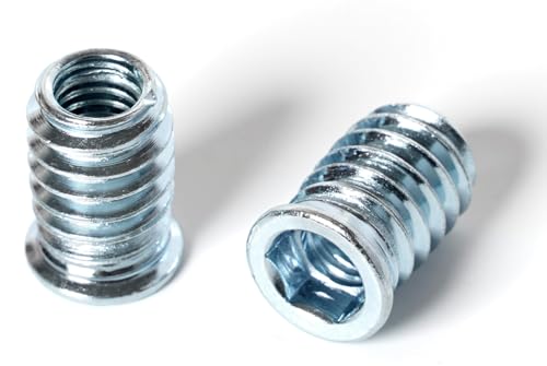 5/16-18 Threaded Inserts for Wood 20mm Length Furniture Screw in Threaded Insert Nuts 40 Pieces - size: 5/16-18 x 20mm*40pcs