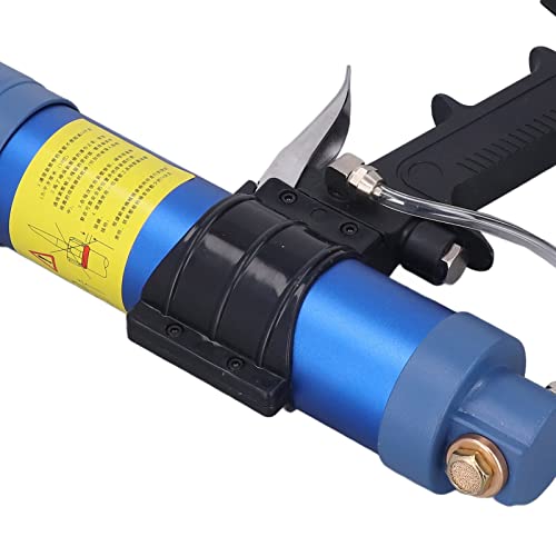 Sausage Silicone Caulking Glue Gun,310ml 1/4in Pneumatic Glass Glue Gun With Pressure Gauge Silicone Gun Pneumatic Sausage Caulking Gun Glass Glue Sealant Gun
