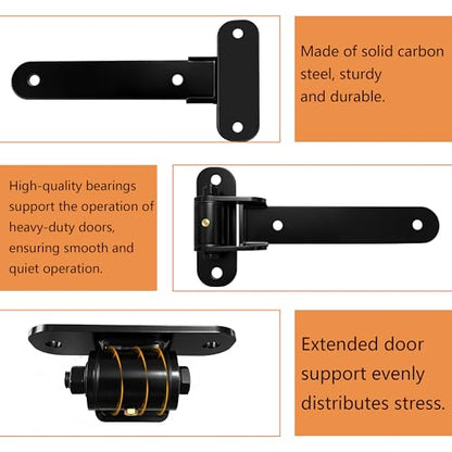 Heavy Duty Gate Hinges-2 Pack 180° Opening Angle, Weld-On or Bolt-On