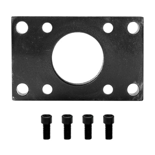 SC Cylinder FA-80 Accessories Square Flange Plate Cylinder Diameter Universal Fitting mounting Plate Fixing Frame with 4 Screws - color: FA, size: 80