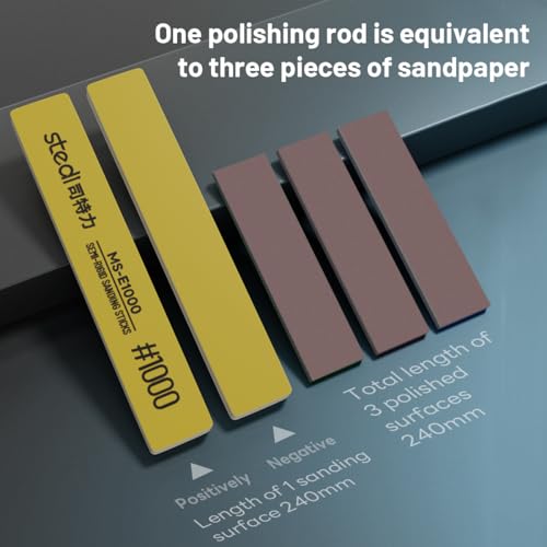 stedi Sanding Sticks, Model Hobby Making Tools,(400-1500 Grit) - style: 6PCS(#400+#600+#800+#1000+#1200+#1500)