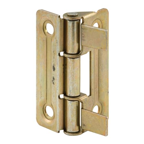 Prime-Line N 6936 Bi-Fold Door Hinges, Brass Plated, 1 Pair