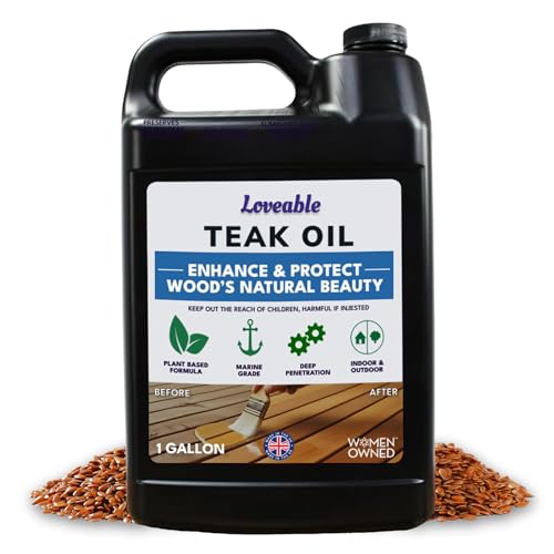 EcoDecors Loveable 1 Gal Teak Oil for Indoor & Outdoor Wood Care - style: Teak Oil