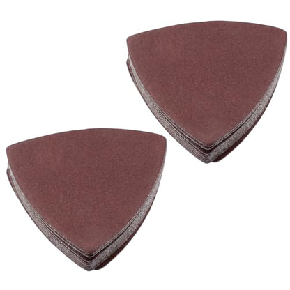 100 Pcs Triangle Sanding Pads, 80mm, 240 Grit - size: 240 Grit