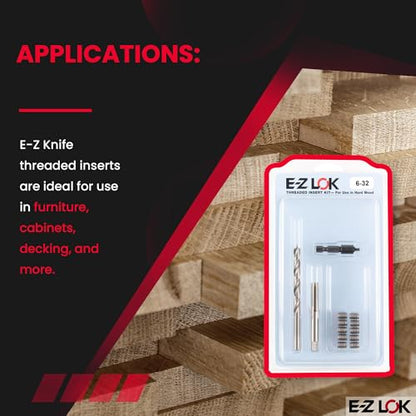 E-Z LOK Thread Repair Kit, 6-32 - size: 6-32, style: Stainless Steel
