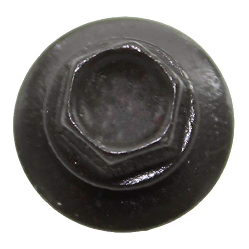 14 x 1 Dark Bronze Metal Roofing Screws - Hex Washer Head- Self-Starting/Tapping - EPDM Washer. 1 x 250 Count Bag - 250 Screws - color: DARK BRONZE, size: 1"