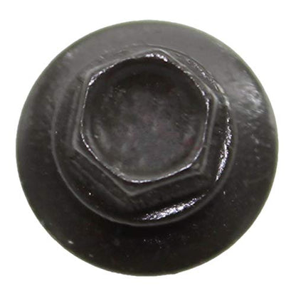 14 x 1 Dark Bronze Metal Roofing Screws - Hex Washer Head- Self-Starting/Tapping - EPDM Washer. 1 x 250 Count Bag - 250 Screws - color: DARK BRONZE, size: 1"