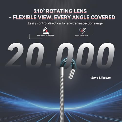 Ralcam Articulating Borescope for Mechanic Automotive HVAC Wall Inspection - size: 3.0mm