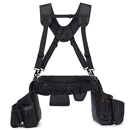 ToughBuilt - Framer Suspension Rig, Quick-Adjust Straps, TB-303-6 - size: Framer Suspension Rig (Small Pouches)