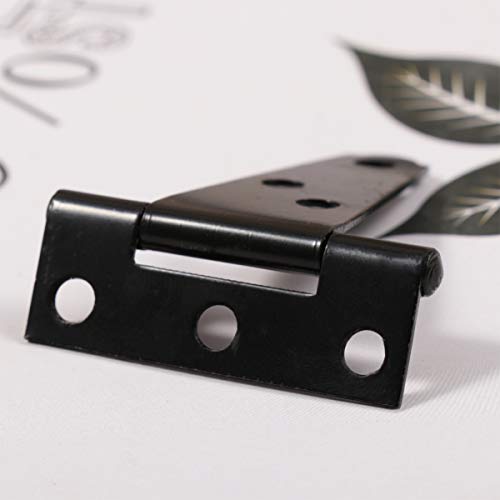DOITOOL 2 Pcs 2 Inch T Hinges Black T-Strap Shed Barn Door Hinges