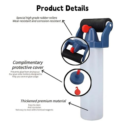 Glue Roller Applicator Bottle, Easy to Use and Glue Coating for Woodworking