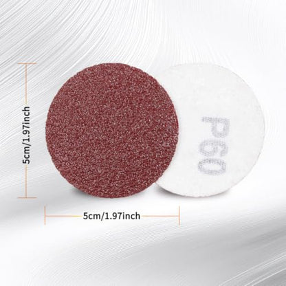 SPEEDWOX 100PCS 2" 40 Grit Sanding Discs, Hook and Loop No Hole Sandpaper - style: 40 Grit