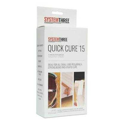 System Three Quick Cure 15 Epoxy Adhesive, 1 Pt Bottle Kit, Amber - size: 1 Pint