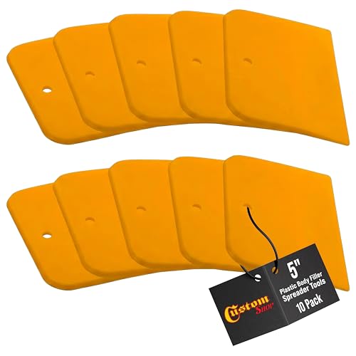 Custom Shop 5 Inch Plastic Filler Spreader Tools for Automotive