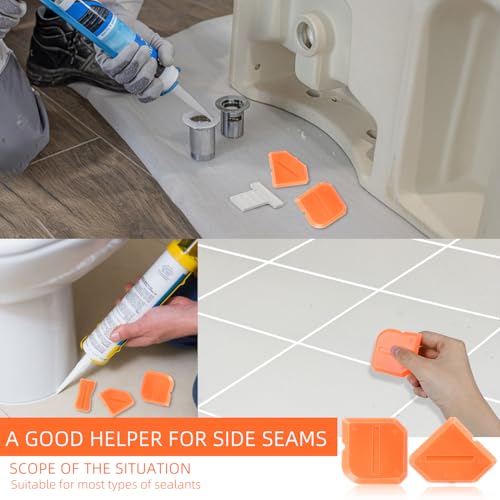 Caulk Tool Caulking Tool Kit, 3 Pcs silicone Grout Finishing Applicator Set