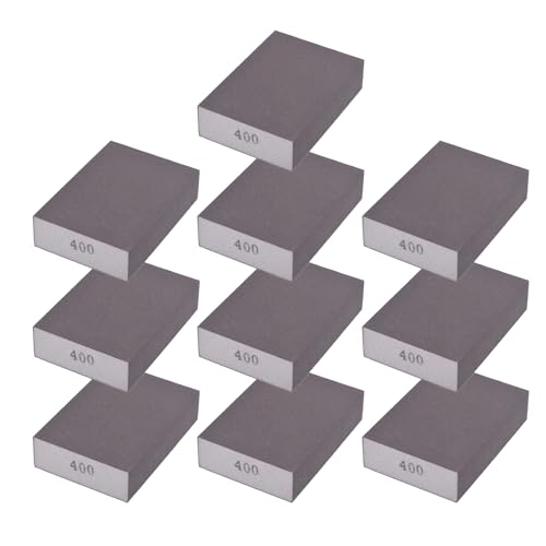 10Pcs 400Grit Sanding Sponges, Wet Dry Sanding Blocks - size: 400Grit