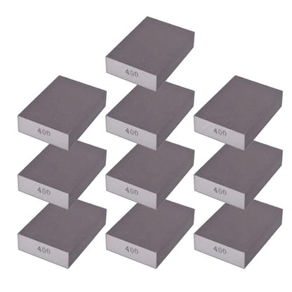 10Pcs 400Grit Sanding Sponges, Wet Dry Sanding Blocks - size: 400Grit