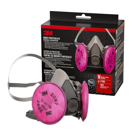 3M P100 Performance Mold & Lead Paint Removal Respirator, Medium