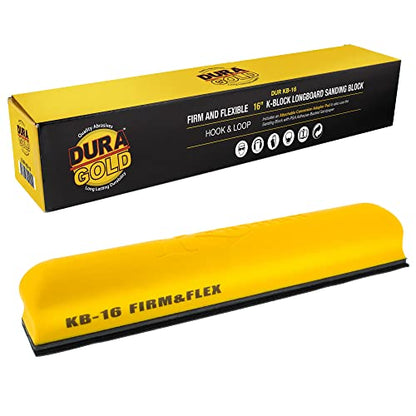 Dura-Gold 16" K-Block Sander Firm & Flex Longboard Hand Sanding Block Pad - size: 16-inch