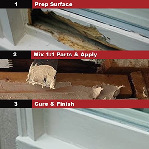 PC-Woody Wood Repair Epoxy Paste and PC-Rot Terminator Epoxy Wood Hardener
