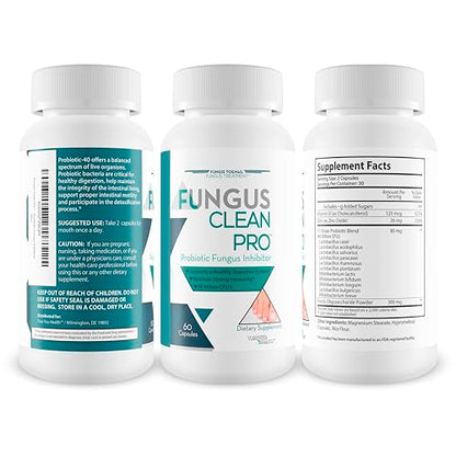 Fungus Clean Pro - Probiotic Fungus Inhibitor - Fight Off Fungus from The Inside Out with This Powerful Fungus Defense probiotic Protect Your Body from Fungus