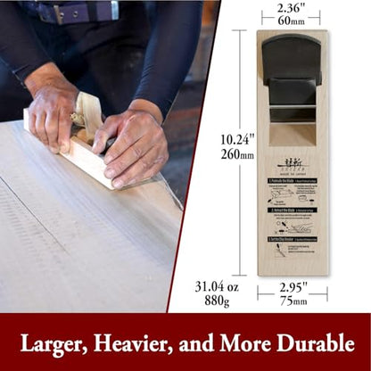 SUIZAN Kanna Japanese Wood Planer 2.4" Double Blade - Hand Block Plane - size: 2.4 inch (60mm) 2-Blade