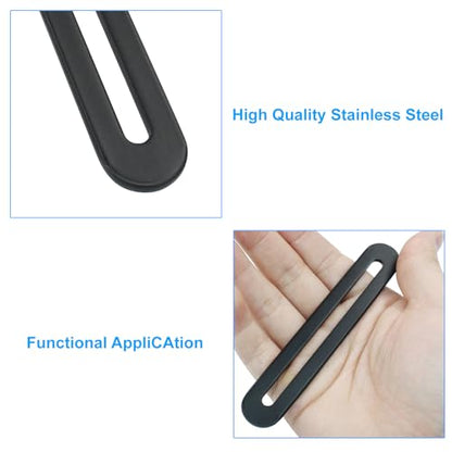 Adjustable Flat Mending Plate 110mm/4.33 Inch 8 Pcs Black - size: 110mm/4.33 Inch,Black