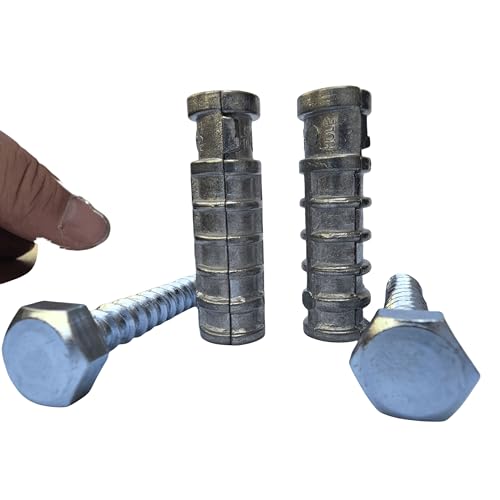 SANTIE 3/8 in. x 1-3/4 in. Zinc-Alloy Short Lag Shield Anchor - size: (3/8" SHORT) - 15 PC