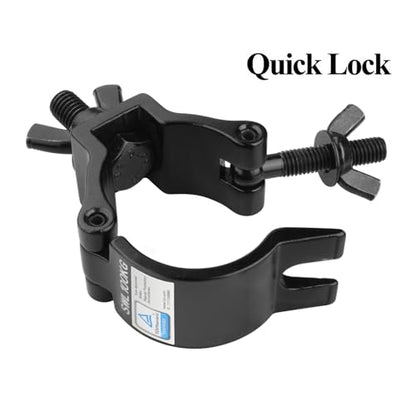GBGS 10 Pack Black OD 2"Truss Clamps for DJ,Stage Light,Max Load 220lbs