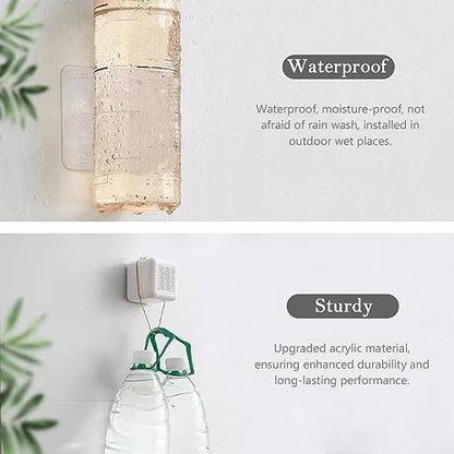 Medsuo 10pcs 2.4" Clear Double Sided Adhesive Pads for Mounting Waterproof