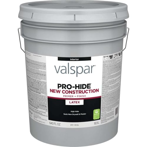 Valspar 91111 White Pro-Hide New Construction Primer, 5 Gallon - size: 1 Fl Oz (Pack of 1), style: CONSTRUCTION
