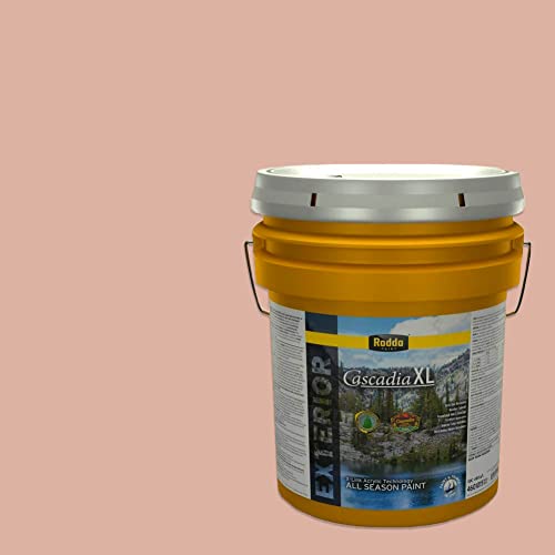 Rodda Paint CASCADIA XL Exterior Satin Paint & Primer in One, 5-Gallon, Angel Breath - color: Angel Breath, size: 640 Fl Oz (Pack of 1)