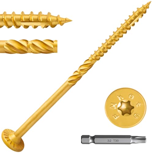 #14 x 6 Inch Wood Structural Lag Screws - size: #14 x 6"