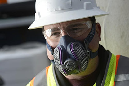 GVS Elipse P100 Dust Half Mask Respirator with replaceable and reusable filters included, Blue
